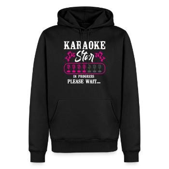 Karaoke Singer Karaoke Star In - Männer Premium Bio Hoodie - Schwarz - Vorne - Nico (187cm)