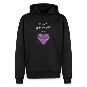 Wassergymnastik mit Herz Schwimmen Gymnastik - Männer Premium Bio Hoodie - Schwarz - Vorne - Nico (187cm)