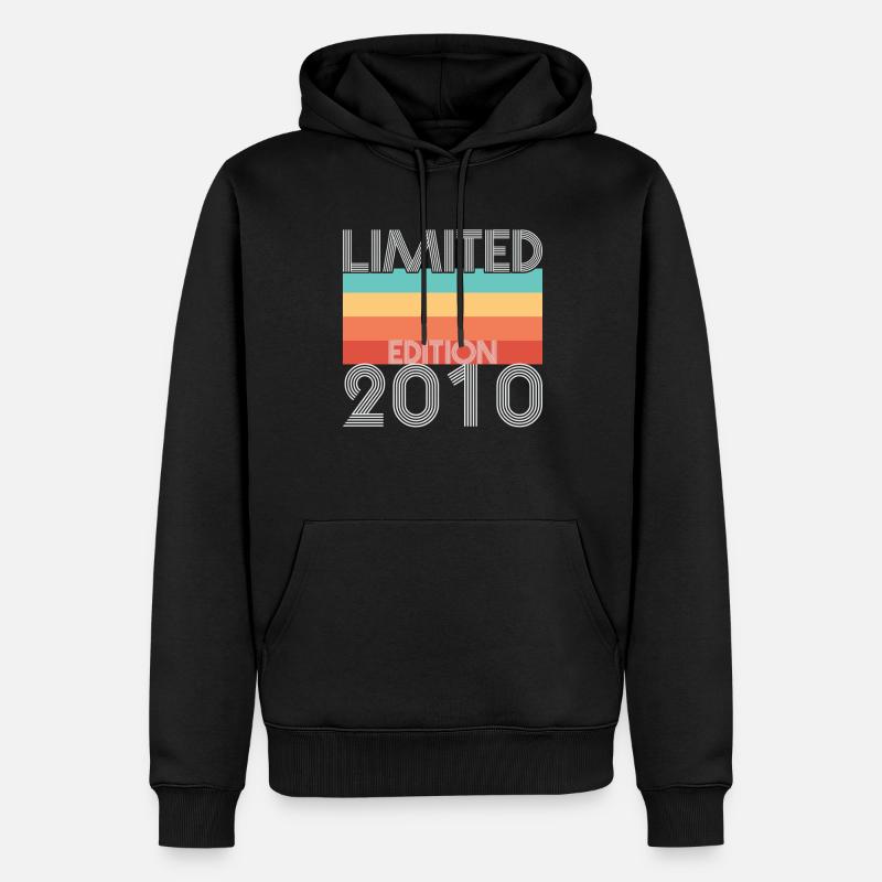Edition Limitée Rétro 2010 - Sweat à capuche Premium bio Homme - noir