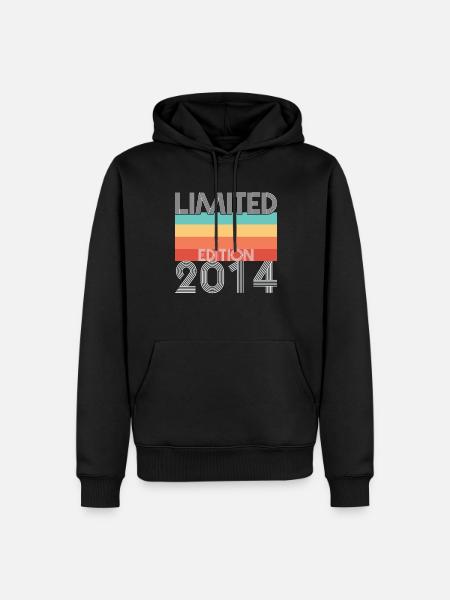 Edition Limitée Rétro 2014 - Sweat à capuche Premium bio Homme - noir