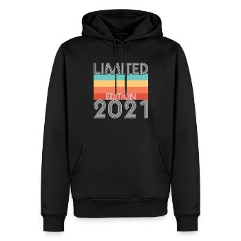 Limited Edition Retro 2021 - Männer Premium Bio Hoodie - Schwarz - Vorne - Nico (187cm)