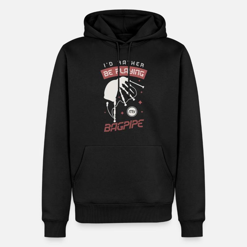 Ich Würde Eher Meinen - Männer Premium Bio Hoodie - Schwarz