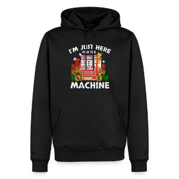 Casino Gambling Slot Machine à sous Jeu de cartes - Sweat à capuche Premium bio Homme - noir - Devant - Nico (187cm)