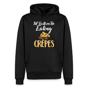 Cadeaux en crêpe pour les amateurs de crêpe - Sweat à capuche Premium bio Homme - noir - Devant - Nico (187cm)