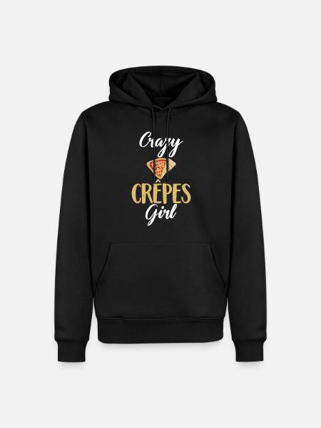 Crepe Geschenke für Crêpe Liebhaber - Männer Premium Bio Hoodie - Schwarz