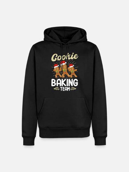 Équipe de cuisson de biscuits - Sweat à capuche Premium bio Homme - noir