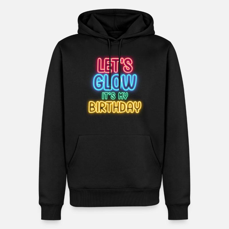 Laisse briller son anniversaire - Sweat à capuche Premium bio Homme - noir