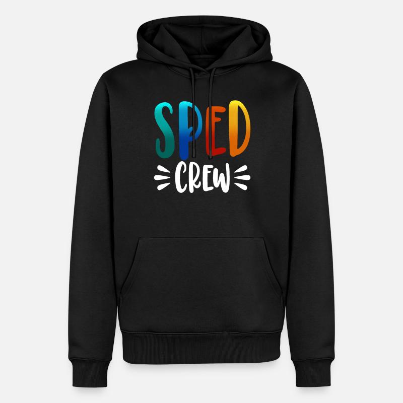 Sped Crew - Männer Premium Bio Hoodie - Schwarz