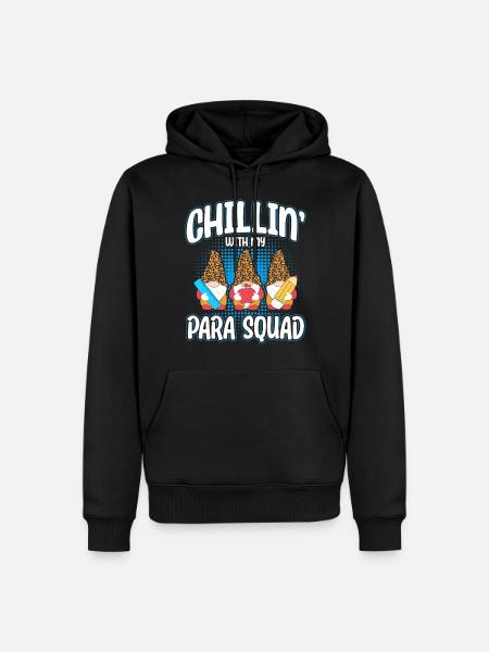 Chillin With My Para Squad - Men’s Premium Organic Hoodie - black