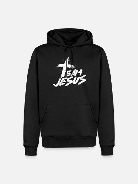 Team Jesus - Men’s Premium Organic Hoodie - black
