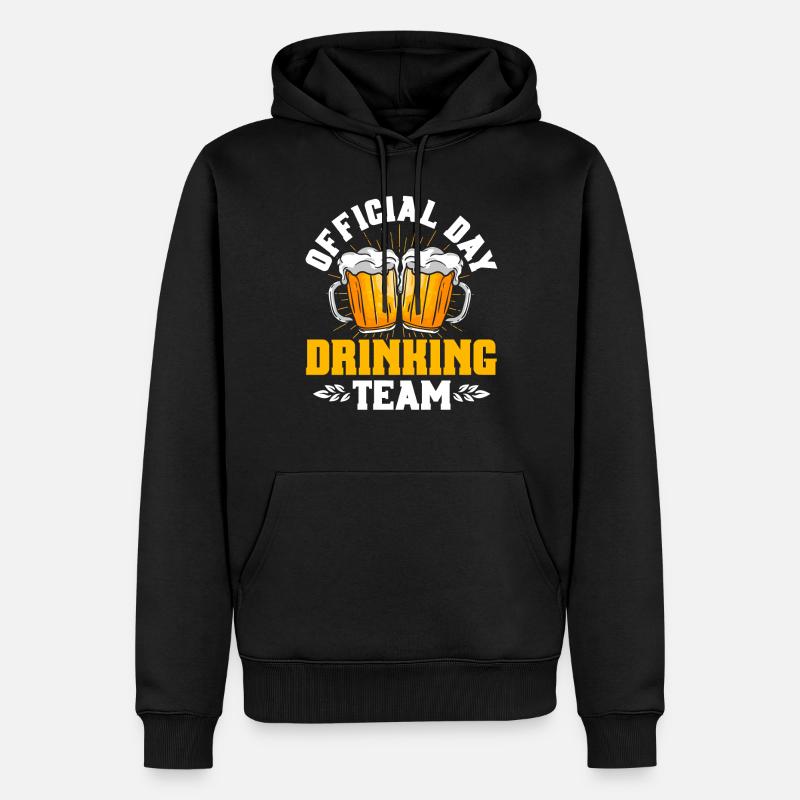 Official Day Drinking Team - Männer Premium Bio Hoodie - Schwarz