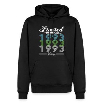 30. Geburtstag Vintage 1993 Limited Edition - Männer Premium Bio Hoodie - Schwarz - Vorne - Nico (187cm)