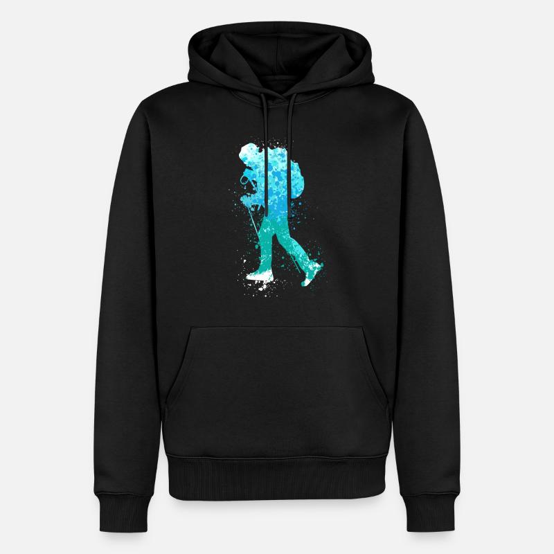 Splash Winter Randonnée - Sweat à capuche Premium bio Homme - noir