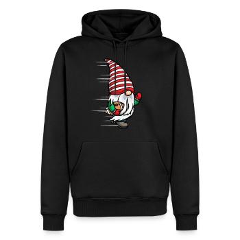 Weihnachtszwerg Weihnachten Wichtel Football - Männer Premium Bio Hoodie - Schwarz - Vorne - Nico (187cm)