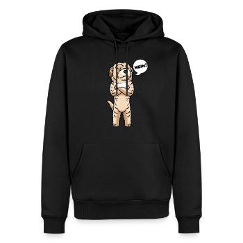 Maltipoo Hund Stur Nein - Männer Premium Bio Hoodie - Schwarz - Vorne - Nico (187cm)