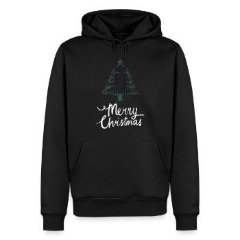 Merry Christmas Lustiges Weihnachtsshirt - Männer Premium Bio Hoodie - Schwarz - Vorne - Nico (187cm)
