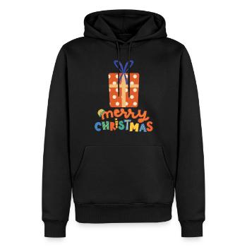 Merry Christmas Lustiges Weihnachtsshirt - Männer Premium Bio Hoodie - Schwarz - Vorne - Nico (187cm)