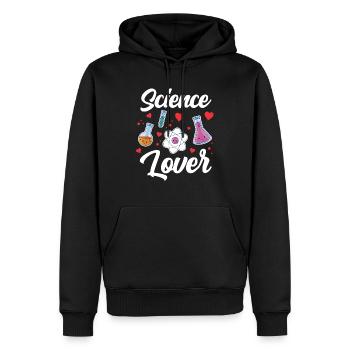 Liebhaber Der Wissenschaft Sprüche Science Team - Männer Premium Bio Hoodie - Schwarz - Vorne - Nico (187cm)