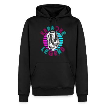 Karaoke Singer Karaoke Legend - Männer Premium Bio Hoodie - Schwarz - Vorne - Nico (187cm)