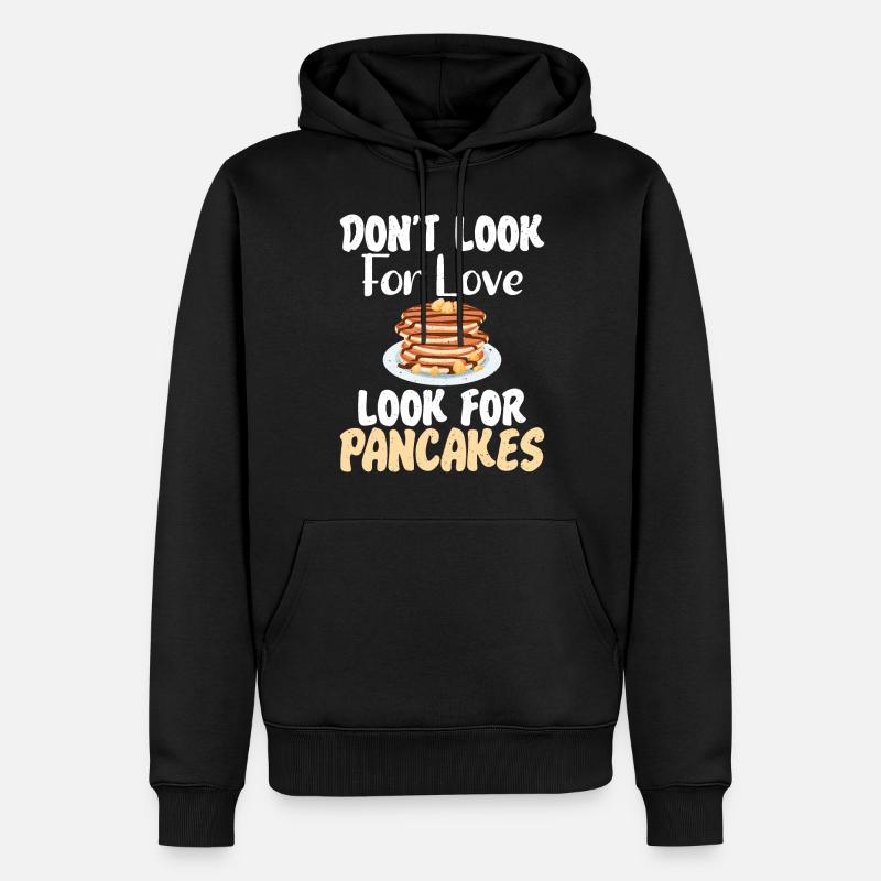 Pancake Lover Cadeau - Sweat à capuche Premium bio Homme - noir