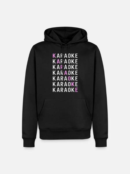 Karaoke Singer Karaoke - Men’s Premium Organic Hoodie - black