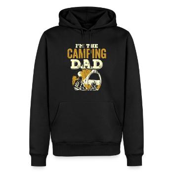 Ich Bin Der Camping Papa Camper Campen Camp - Männer Premium Bio Hoodie - Schwarz - Vorne - Nico (187cm)