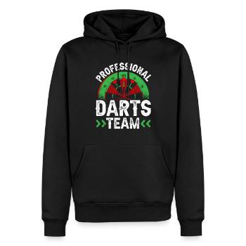Professionelles Darts Team Dart Dartverein - Männer Premium Bio Hoodie - Schwarz - Vorne - Nico (187cm)
