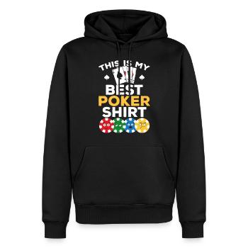 Poker Player - This Is My Best Poker Shirt Poker - Männer Premium Bio Hoodie - Schwarz - Vorne - Nico (187cm)