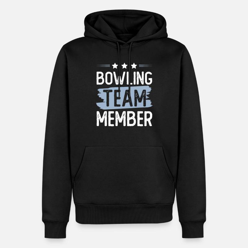 Équipe de bowling - Sweat à capuche Premium bio Homme - noir