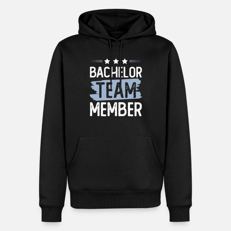 Bachelor Team - Männer Premium Bio Hoodie - Schwarz