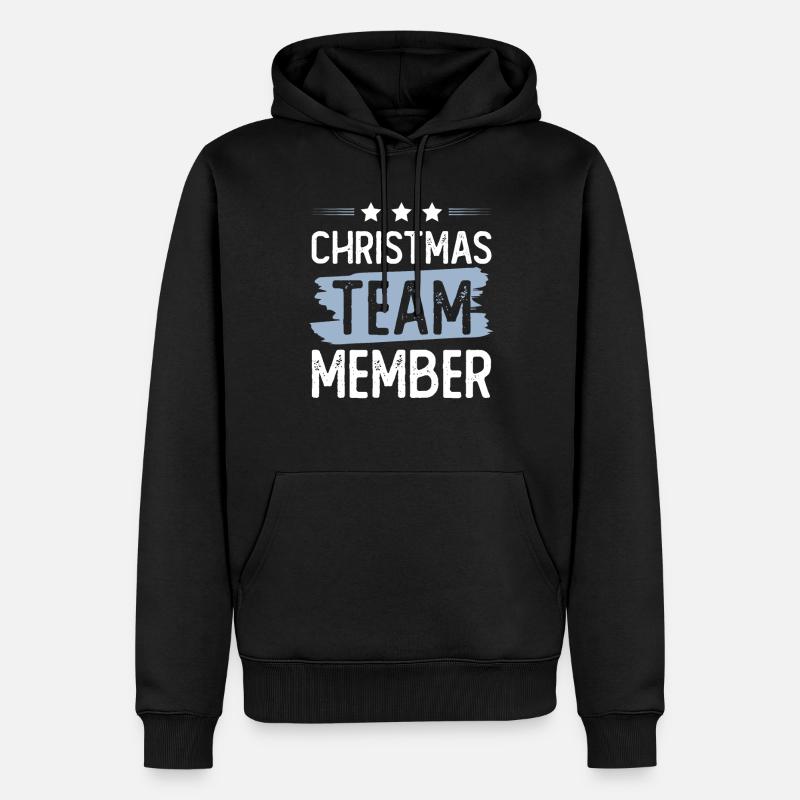 Équipe de Noël - Sweat à capuche Premium bio Homme - noir