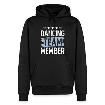 Dancing Team - Männer Premium Bio Hoodie - Schwarz - Vorne - Nico (187cm)