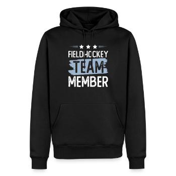 Fieldhockey Team - Männer Premium Bio Hoodie - Schwarz - Vorne - Nico (187cm)