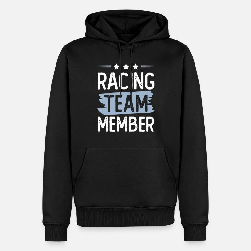 Équipe de course - Sweat à capuche Premium bio Homme - noir