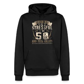Taxidermie 50e anniversaire Taxidermiste - Sweat à capuche Premium bio Homme - noir - Devant - Nico (187cm)