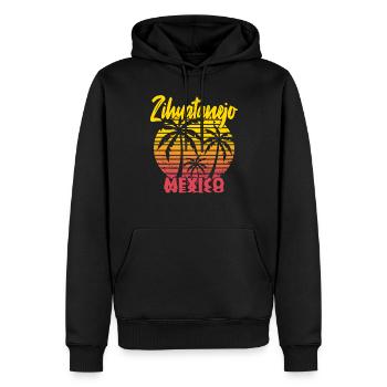 Zihuatanejo Mexico - Männer Premium Bio Hoodie - Schwarz - Vorne - Nico (187cm)