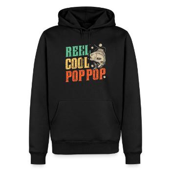 Reel Cool Opa Fischer Angeln Fischen Angler - Männer Premium Bio Hoodie - Schwarz - Vorne - Nico (187cm)