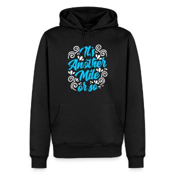Eine Weitere Meile Oder So Halbe Meile Wanderung - Männer Premium Bio Hoodie - Schwarz - Vorne - Nico (187cm)
