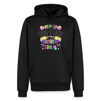 Pop It Bruder Des Geburtstagskindes Pop Zappeln - Männer Premium Bio Hoodie - Schwarz - Vorne - Nico (187cm)