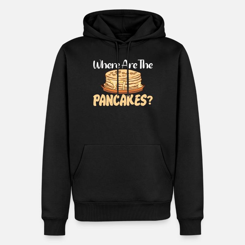 Pancake Lover Cadeau - Sweat à capuche Premium bio Homme - noir
