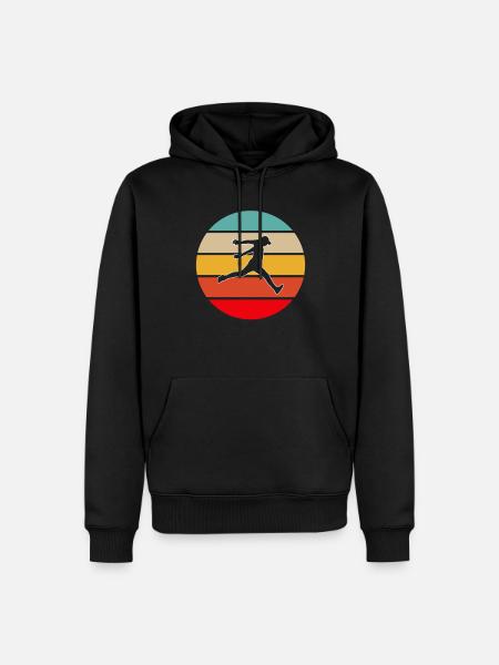 Parkour Retro - Men’s Premium Organic Hoodie - black