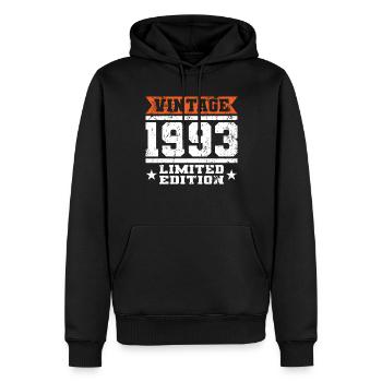 30. Geburtstag Vintage 1993 Limited Edition - Männer Premium Bio Hoodie - Schwarz - Vorne - Nico (187cm)