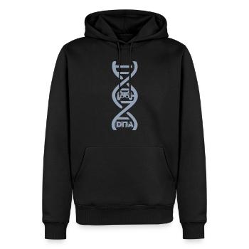 Gaming ist meine DNA Zocker Controller - Männer Premium Bio Hoodie - Schwarz - Vorne - Nico (187cm)
