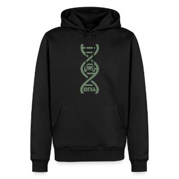 Gaming ist meine DNA Zocker Controller - Männer Premium Bio Hoodie - Schwarz - Vorne - Nico (187cm)