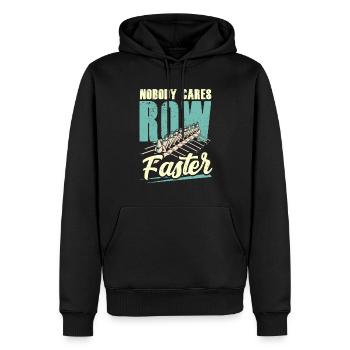 Personne ne se soucie du gouvernail de la motivation rapide - Sweat à capuche Premium bio Homme - noir - Devant - Nico (187cm)