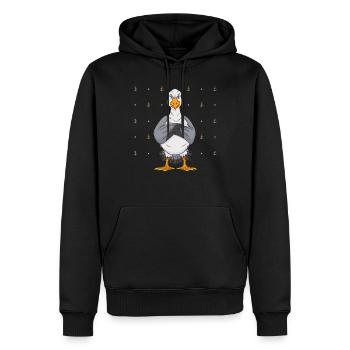 Unfreundliche Möwe Norden See - Männer Premium Bio Hoodie - Schwarz - Vorne - Nico (187cm)
