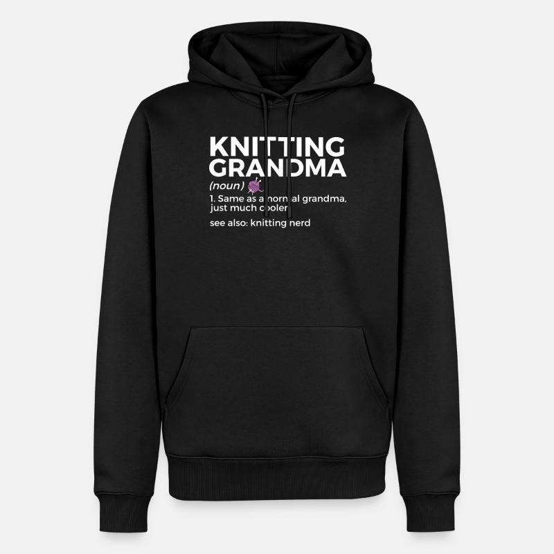 Stricken - Männer Premium Bio Hoodie - Schwarz
