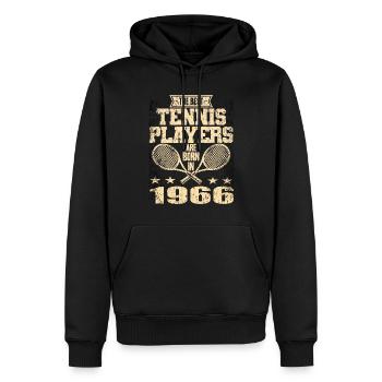 The Best Tennis Players Are Born In 1966 - Männer Premium Bio Hoodie - Schwarz - Vorne - Nico (187cm)