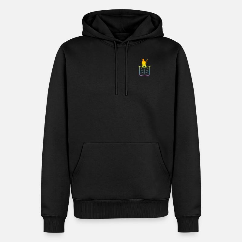 Guitariste Basse Musicien - Guitariste - Sweat à capuche Premium bio Homme - noir