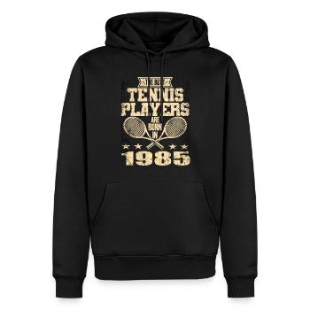 The Best Tennis Players Are Born In 1985 - Männer Premium Bio Hoodie - Schwarz - Vorne - Nico (187cm)